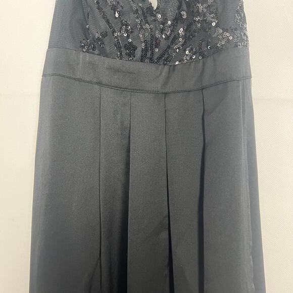 Love Couture Halter Beaded Black Maxi Dress Size XS - Picture 4 of 16